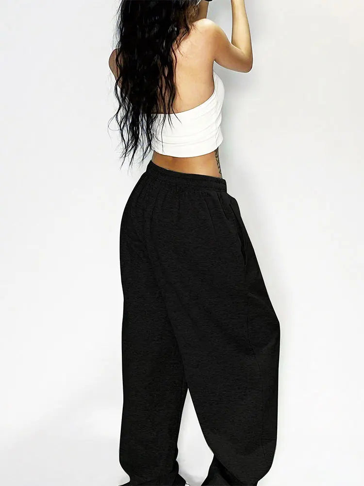 New Women Trousers Fashion Autumn Streetwear Basic Straight Casual Slim Pants Lady Sexy Solid Simple Versatile Knitted Trousers