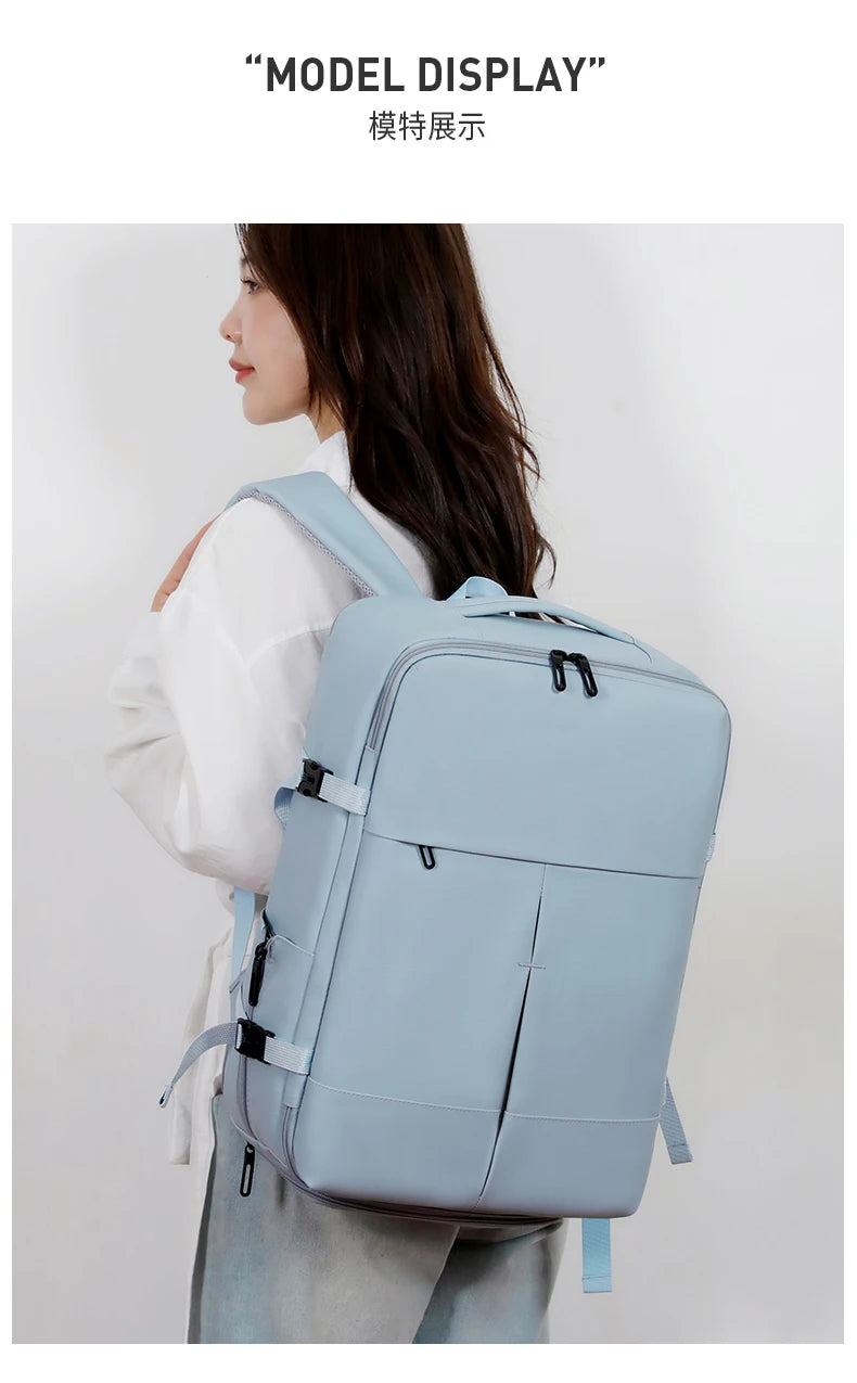 Backpack. Suitable for business trips, travel, and daily commuting. It is a multifunctional and large - capacity computer backpa