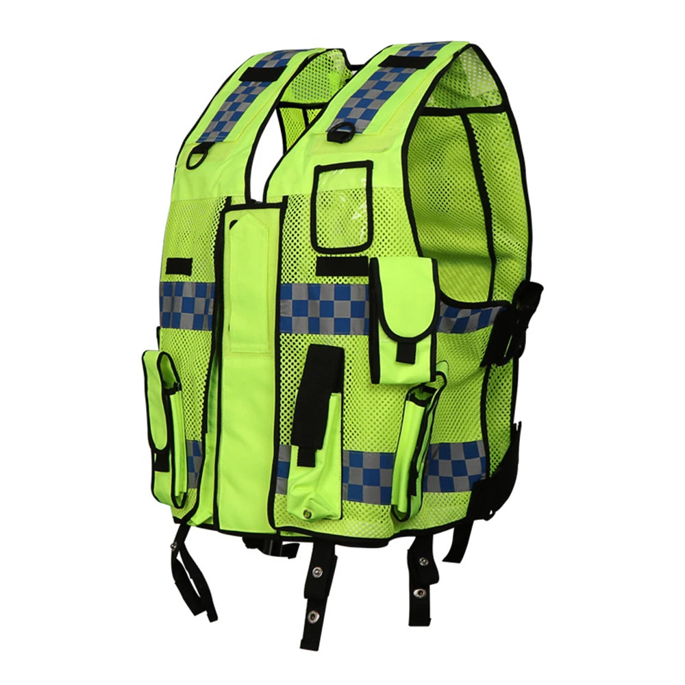 Safety Vests High-Quality Multi-Pocket Multifunctional Protection Vest Construction Site Security Duty Uniforms Working Clothes