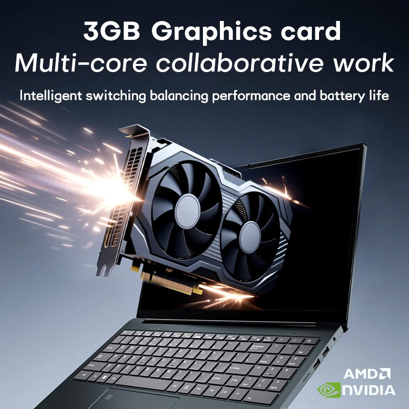2025 Laptop Computer 15.6" AMD A4-7210U MX350 Notebook PC Portable IPS Display Fingerprint Backlit Gaming Laptops for Study Work