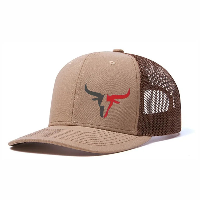Spring and Summer Hip Hop Caps Fashion Men's Mesh HatAdjustable Street Dance Baseball Hat Unisex Fishing Hat Truck Cap A Sun Hat