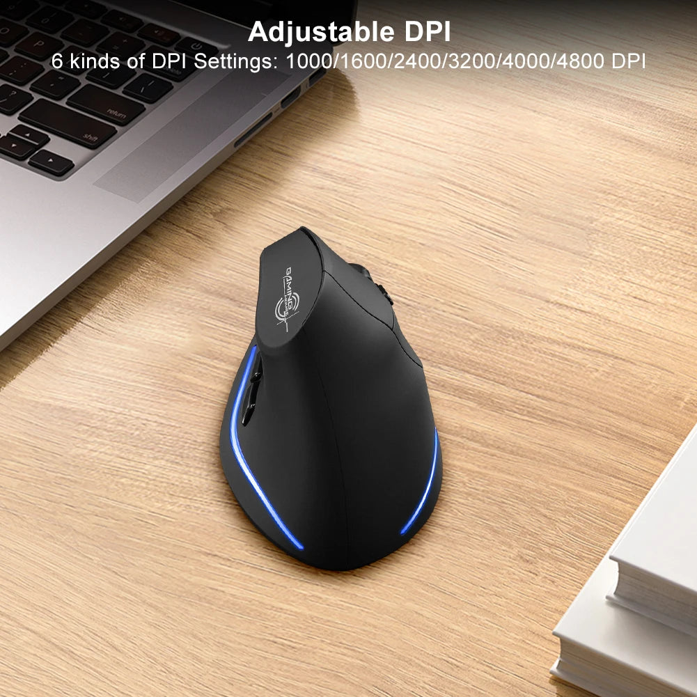 Laptops Computer PC Mice Bluetooth-Compatible +2.4GHz+Wired Rechargeable 4800 DPI 7 Buttons for Laptop Laptop PC MacBook Windows
