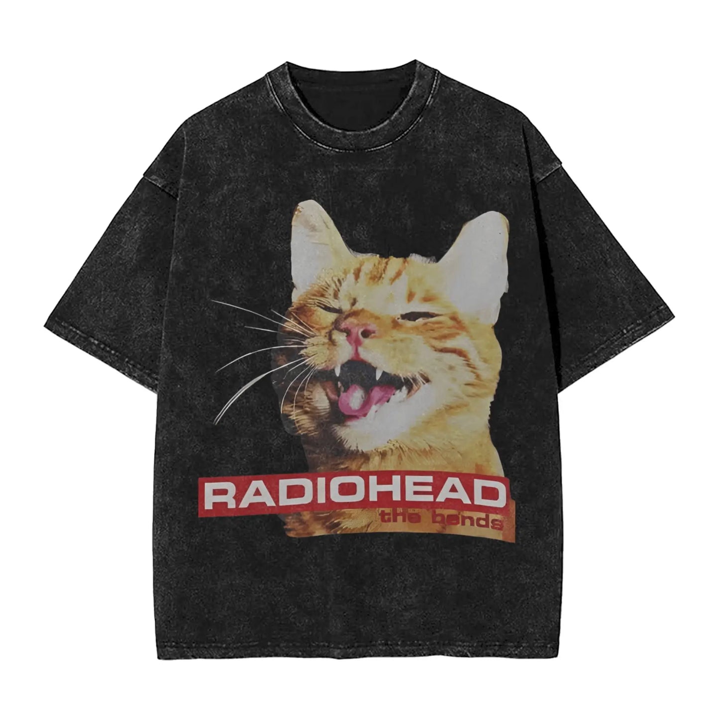 Men Radiohead Rock Band T Shirts Tops Beach Vintage Short Sleeve T-Shirt O Neck Trending Pattern Tshirt Wholesale