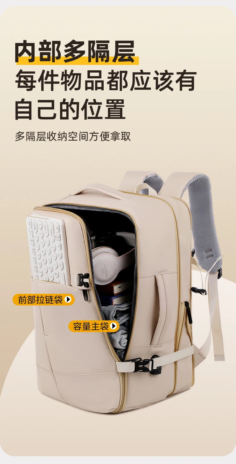 Backpack. Suitable for business trips, travel, and daily commuting. It is a multifunctional and large - capacity computer backpa