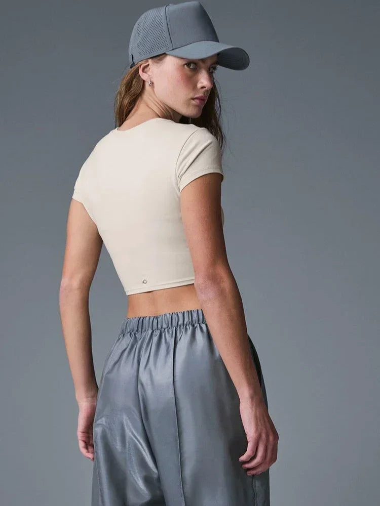 Women T-shirts 2025 Tops Solid Short Sleeve Loose O-neck Cotton Casual Ladies Shirts Harajuku Korean Summer Woman Tshirts