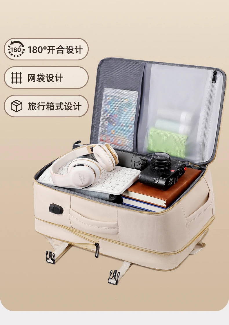 Backpack. Suitable for business trips, travel, and daily commuting. It is a multifunctional and large - capacity computer backpa
