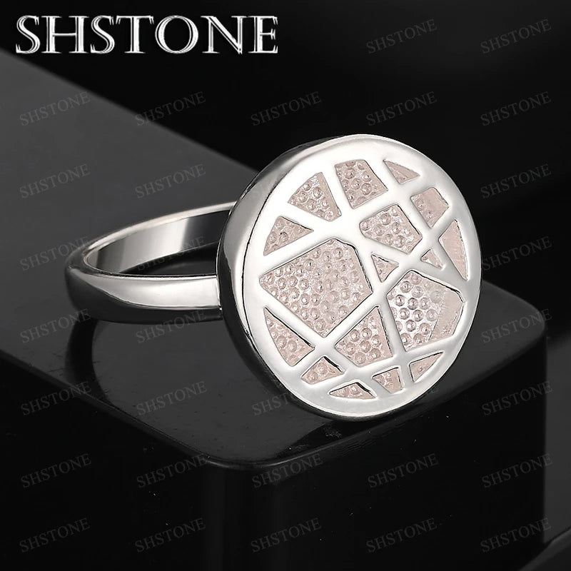 925 Sterling Silver Round Rings For Women Engagement Wedding Party Birthday Fashion Trend Fine Jewelry Gifts