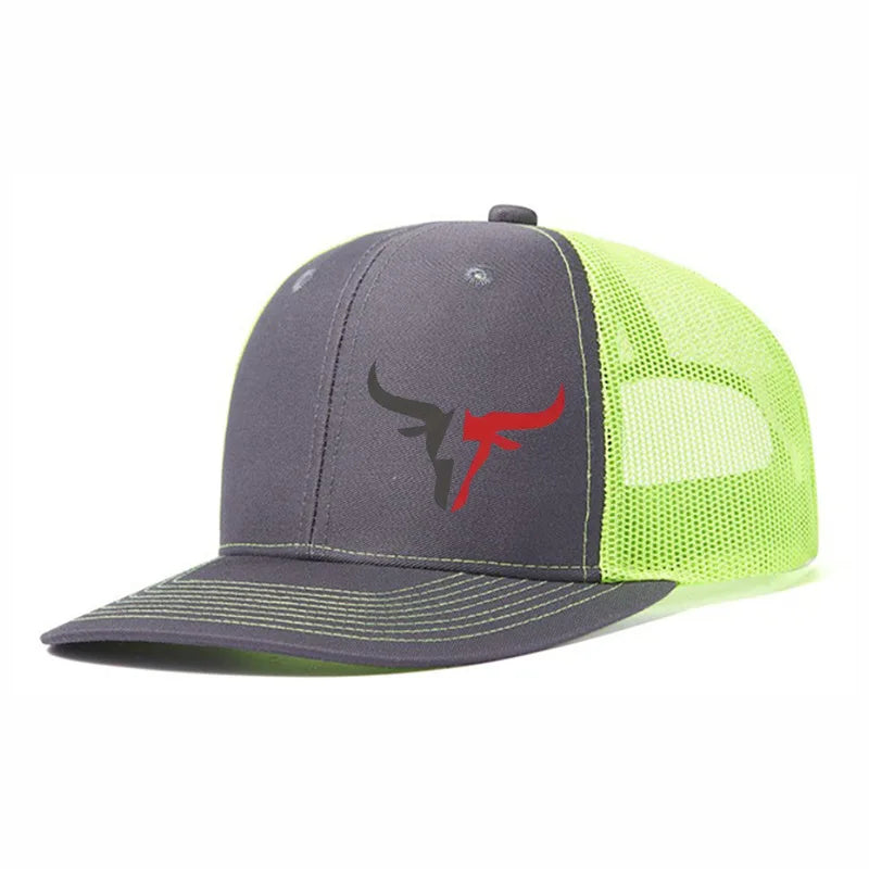 Spring and Summer Hip Hop Caps Fashion Men's Mesh HatAdjustable Street Dance Baseball Hat Unisex Fishing Hat Truck Cap A Sun Hat
