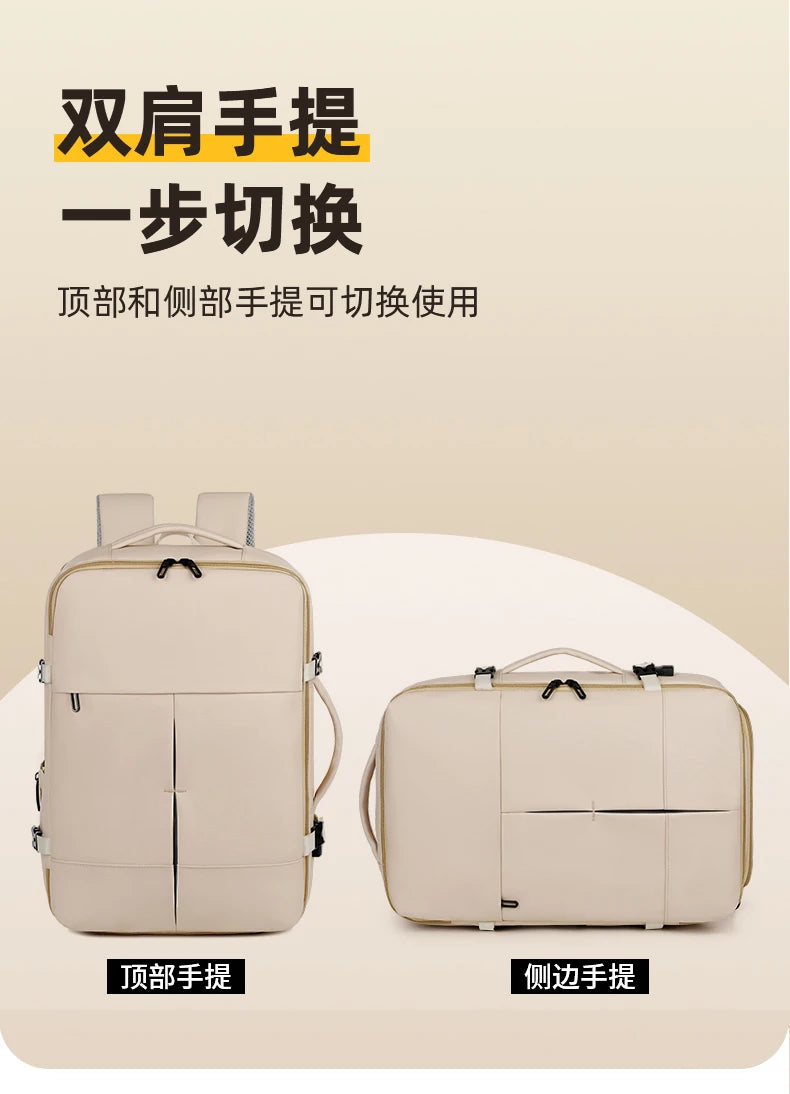 Backpack. Suitable for business trips, travel, and daily commuting. It is a multifunctional and large - capacity computer backpa