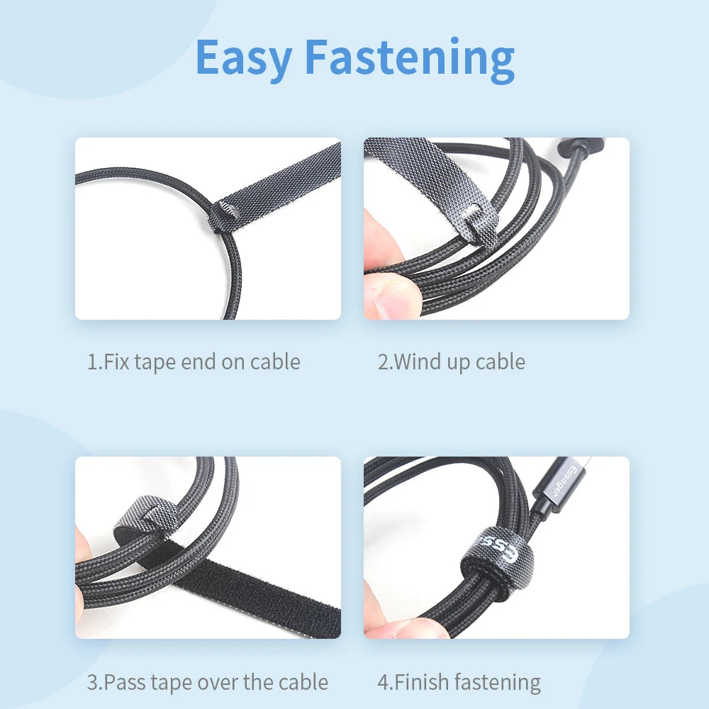 Essager Cable Organizer Earphone Charger Cord Protector Mouse Wire Winder Protection USB Cable Management Holder Clip for iphone