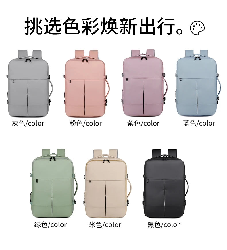Backpack. Suitable for business trips, travel, and daily commuting. It is a multifunctional and large - capacity computer backpa