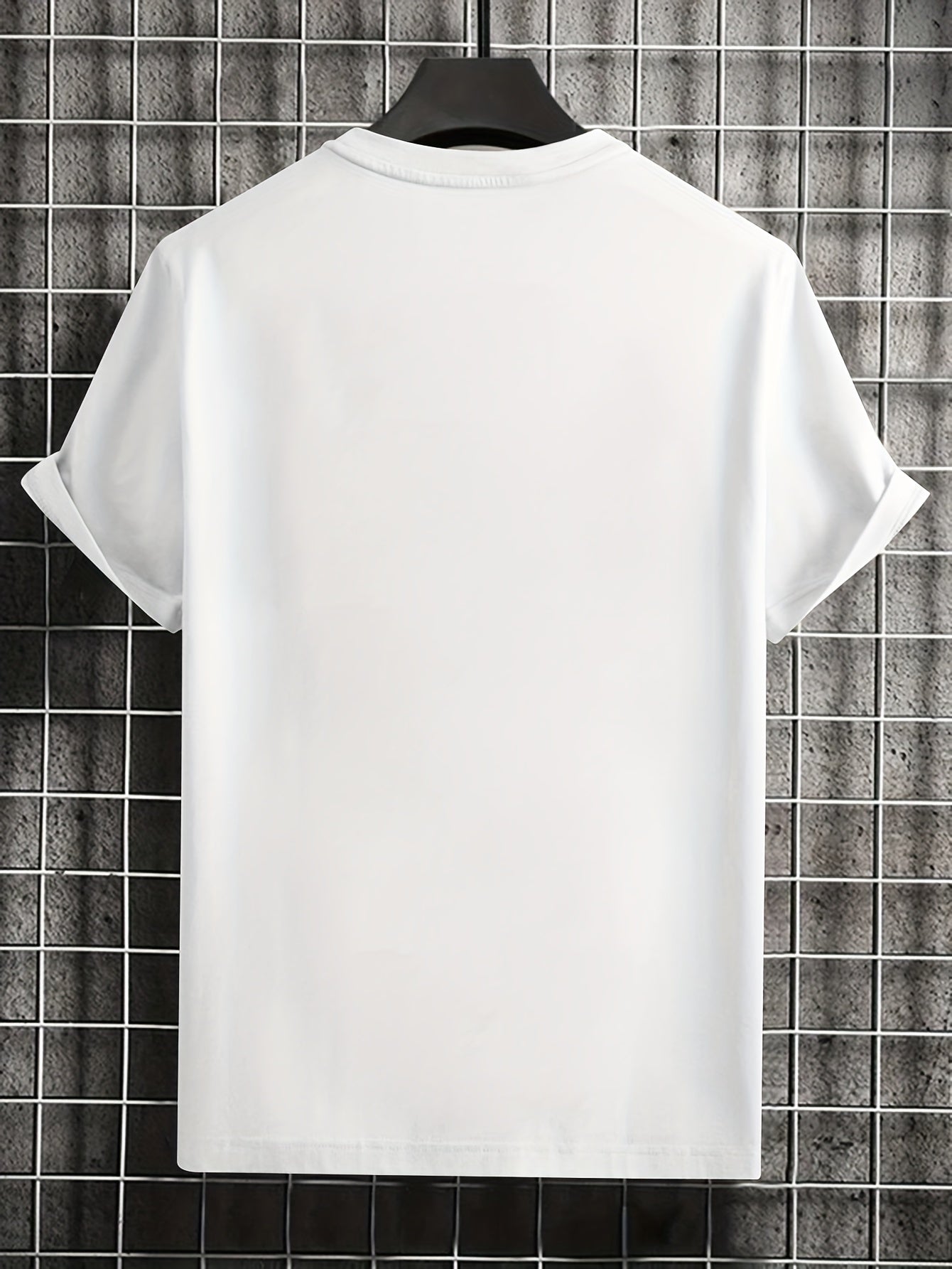 Letter Print, Men's Graphic Design Crew Neck T-shirt, Casual Comfy Tees Tshirts For Summer, Men's Clothing Tops For Daily Vacation Resorts
