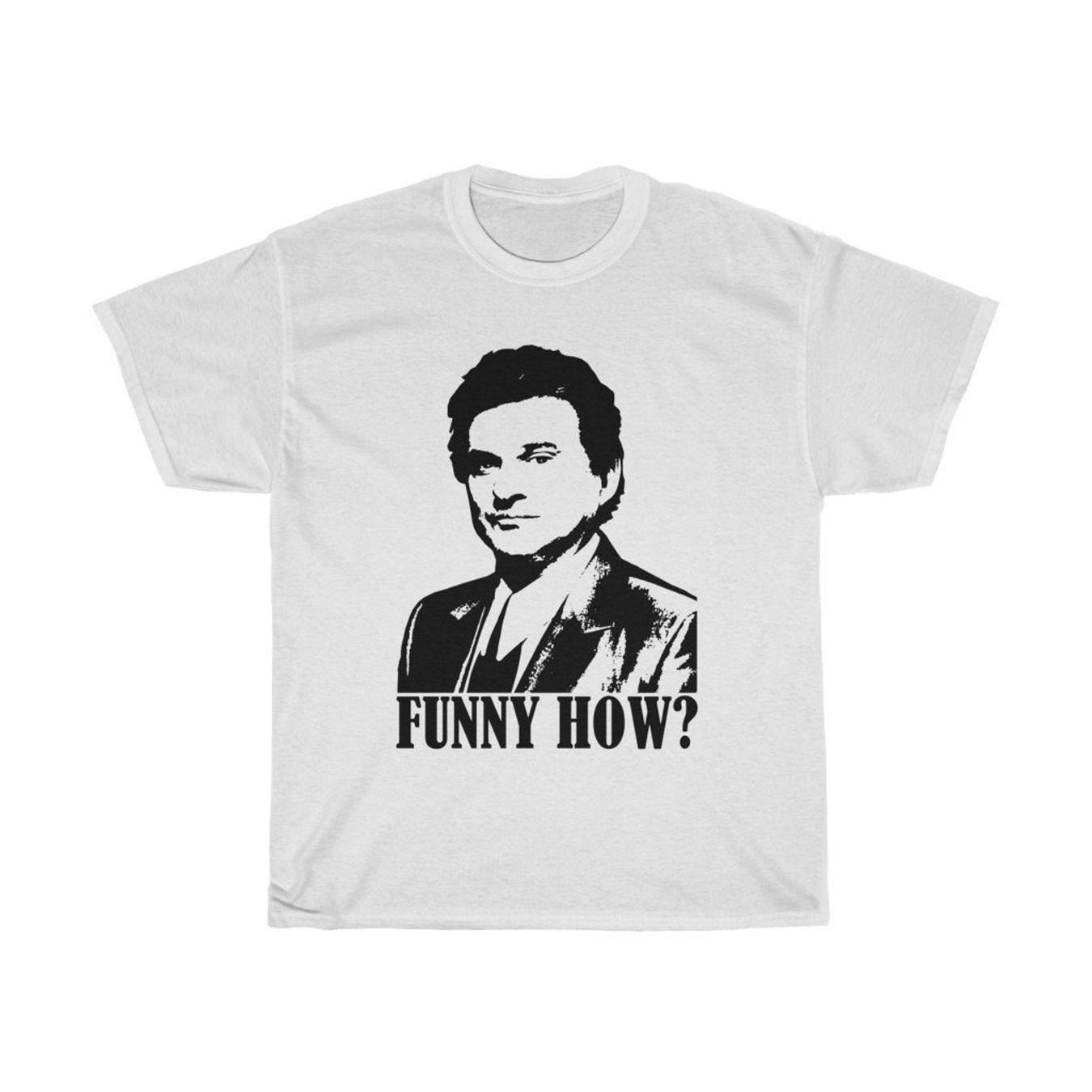 Goodfellas Joe Pesci Graphic T-Shirt, 100% Cotton Crew Neck Tee, Casual Printed Short Sleeve Top, All-Season Knit Fabric, Regular Fit, Breathable Streetwear for Adults - Sizes S to 5XL, Plus Size Tshirts
