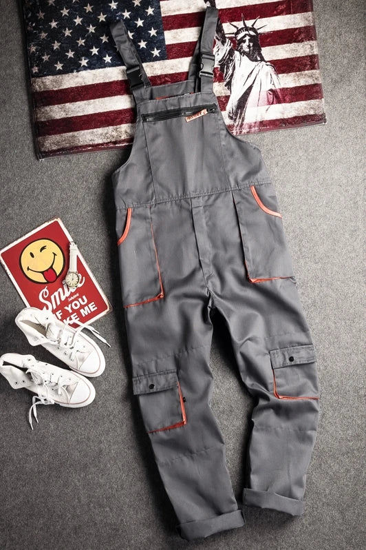 Work Overall Uniform Men‘s Working Coverall Welding Suit Car Repairmen Workshop Jumpsuit Mechanic Uniform Workwear overol hombre