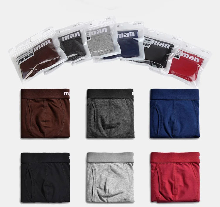 Mens Underwear 2021 Men Cotton Underpants Male Panties Shorts Underwear Boxer Shorts S to 3XL Cuecas Calecon Homme Boxer