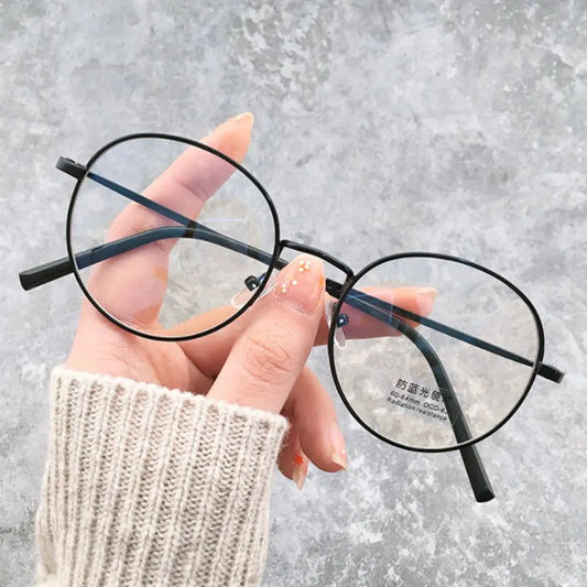 Anti-Blue Light Glasses for Women Men Classic Metal Frame Eyewear Fashion Office Computer Goggles Blue Rays Blocking Glasses