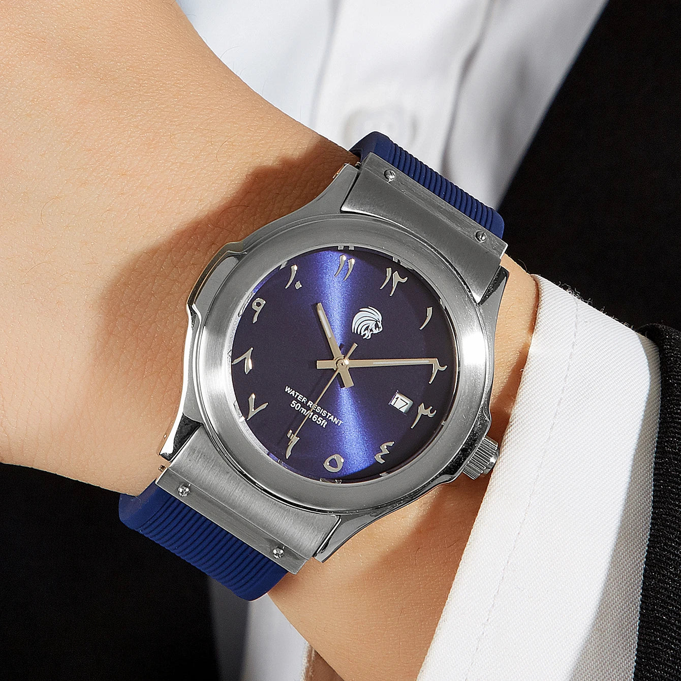 Branded Arabic Watch Full Stainless Steel Case Waterproof