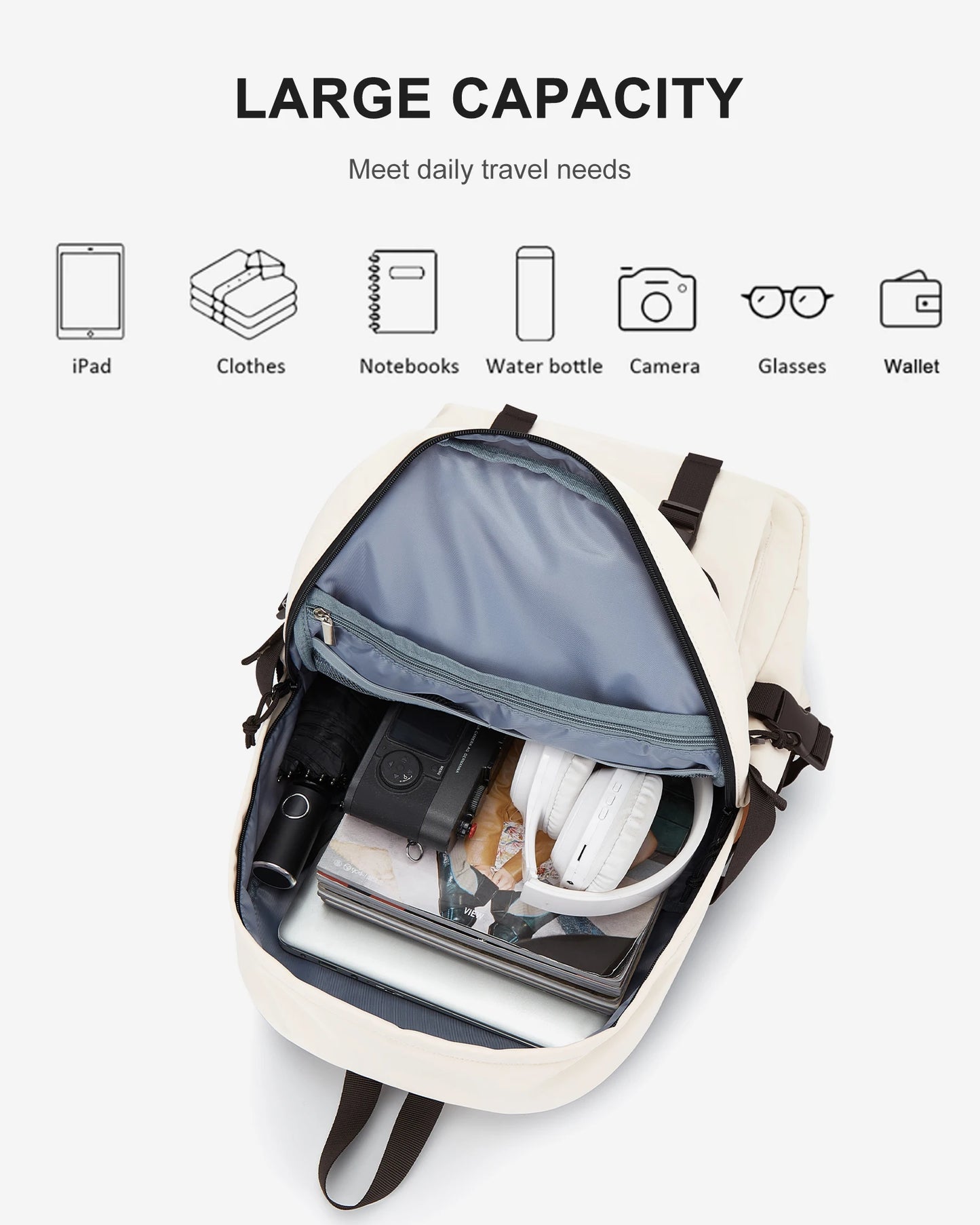 Backpacks for men are simple, large-capacity computer backpacks, female junior high school students, senior high school students