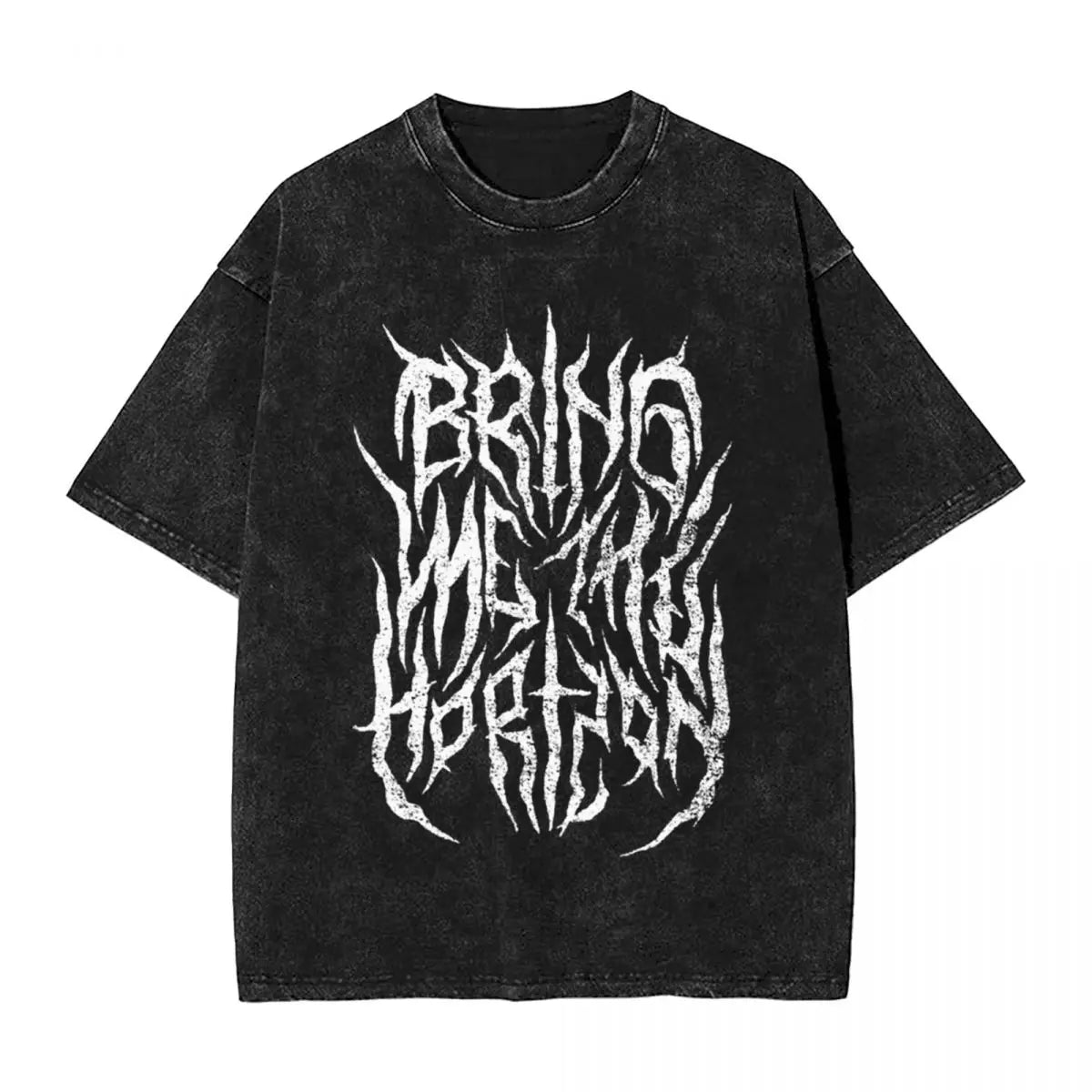 2025 T Shirts Men Clothing BMTH Bring Me The Horizons Brutal Funny Logo T-Shirt Summer Vintage T Shirts Cotton Trending Graphic