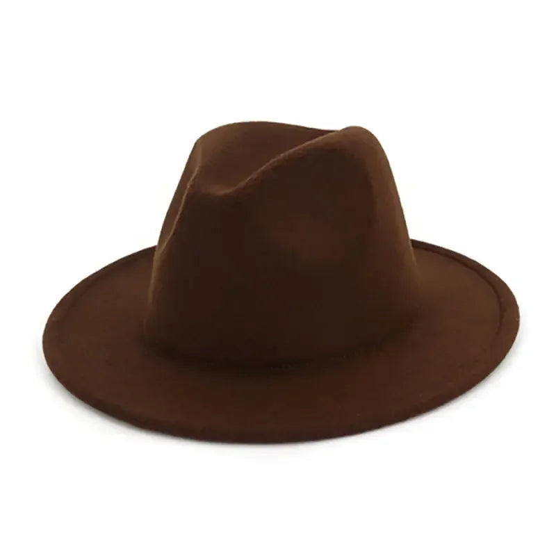 Hat Women Hat LuxuryHats for Men Women Fashion Formal Wedding Decorate Camel Panama Cap Jazz Flat Brim Top Fedora Hat Gorras