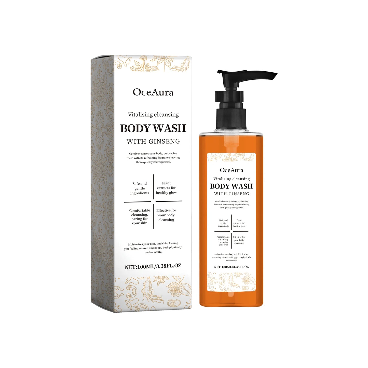 Happy Bath Body Wash Oil Deep Cleaning Dirt Remove Back Acne Smooth Brighten Skin Relax Body Improve Mood Refreshing Shower Gel