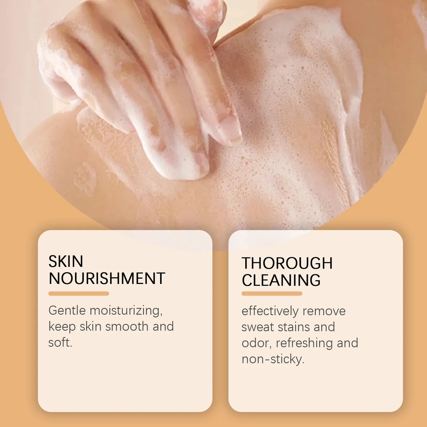 Cleansing Body Wash Anti Odor Purify Dirt Long Lasting Fragrance Refreshing Bathing Hydrating Deodorizing Smoothing Shower Gel