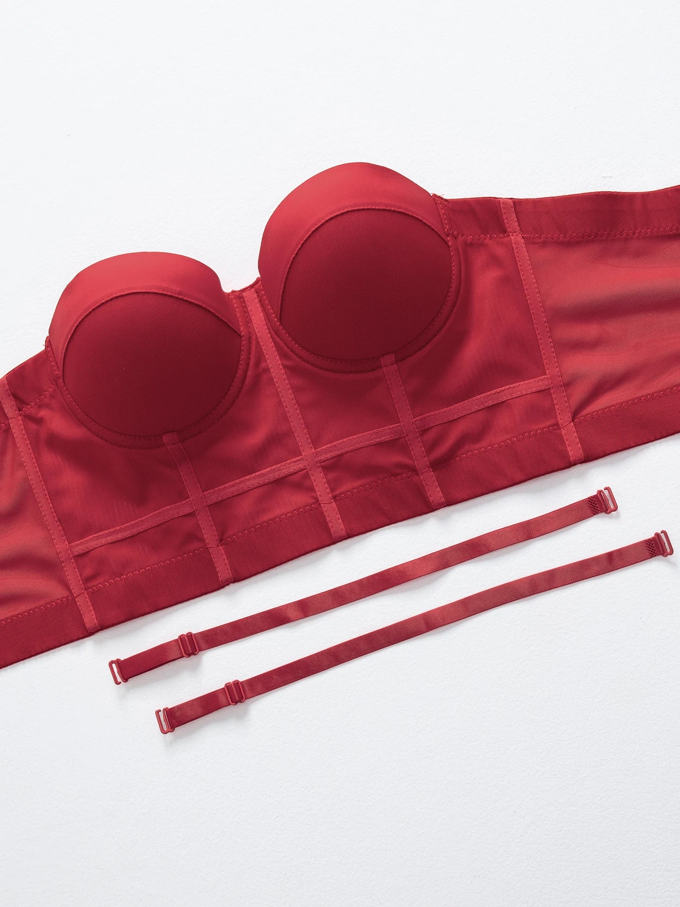 Breathable Bra Buckle Style Design Adjustable Size Solid Color Simplicity Elegant Comfortable New Shoulder Strap Gauze Bra