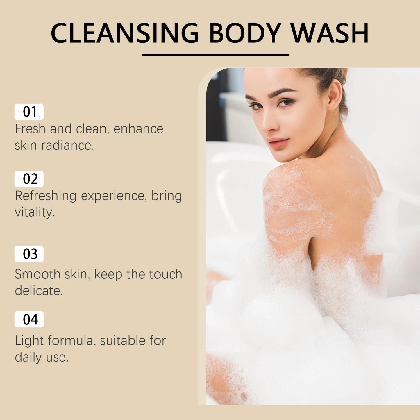 Happy Bath Body Wash Oil Deep Cleaning Dirt Remove Back Acne Smooth Brighten Skin Relax Body Improve Mood Refreshing Shower Gel