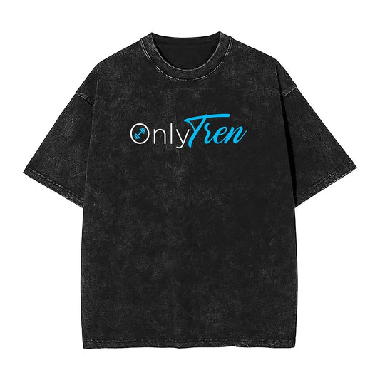 Only Tren T-Shirt Summer Funny Workout Pun Aesthetic T-Shirts 2024 Loose Kawaii Tshirt For Man Short Sleeve Design Clothes