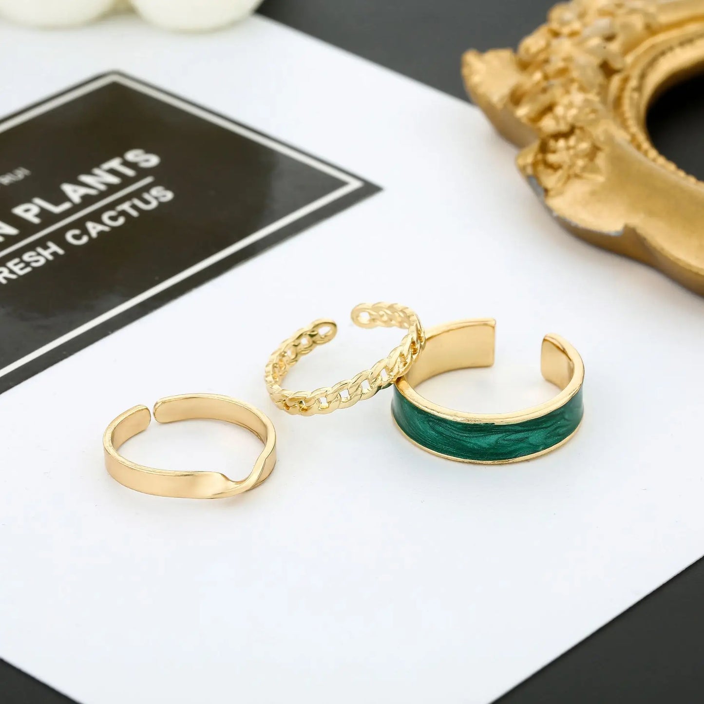 Hip Hop Rings For Women Man Punk Stainless Steel Adjustable Opening Personality Minimalist Finger Ring Party Fashion Jewelry