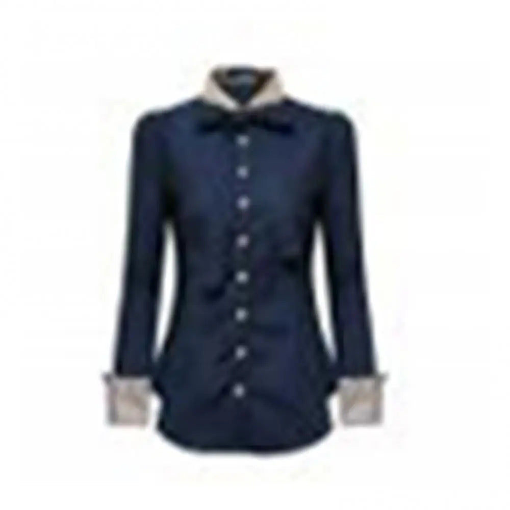 Women Shirts Office Long Sleeve Solid Color Turn Down Collar Waist Tight Shirt Buttons Blouse Top chemise femme рубашка женская