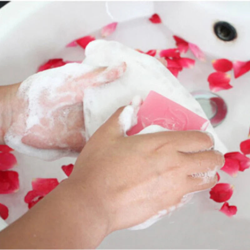 Wash Face Towel Travel Sponge Bath Mesh Cloth Clean Towel Shower Towel Bathing Scrub Washcloth Body Towel Foaming Net Soap Make