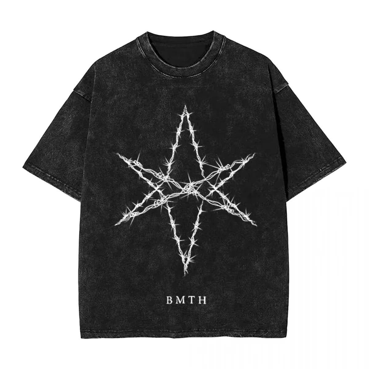 2025 T Shirts Men Clothing BMTH Bring Me The Horizons Brutal Funny Logo T-Shirt Summer Vintage T Shirts Cotton Trending Graphic