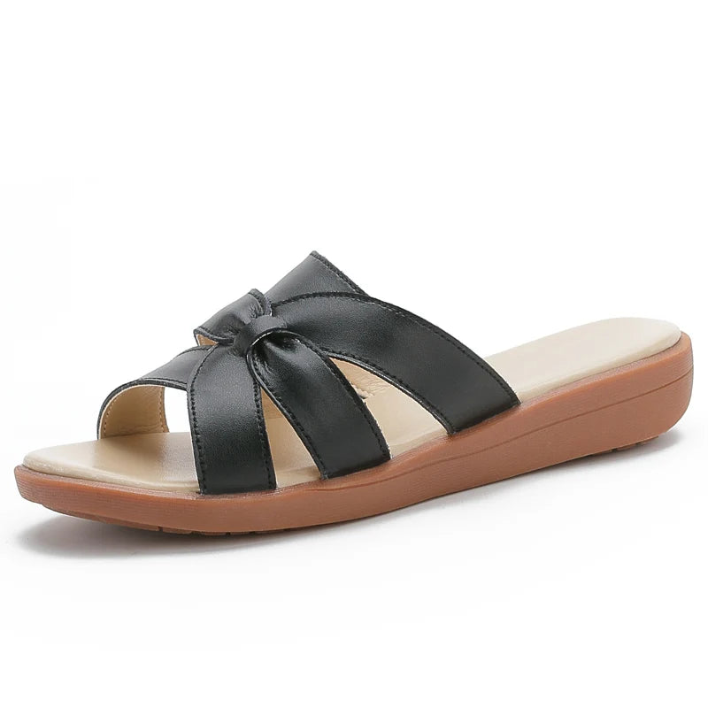 2025 Summer Slippers Women's Slippers Low Comfortable Heel Open Toe Affordable Premium Sandals Large 35-41 Casual Slippers