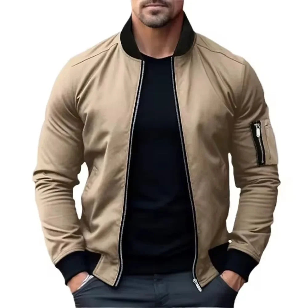 Jacket Casual Lightweight Jacket For Men Sports Windbreaker Zip Up Coat with Pockets Clothing Spring Autumn Men's Bomber jackets