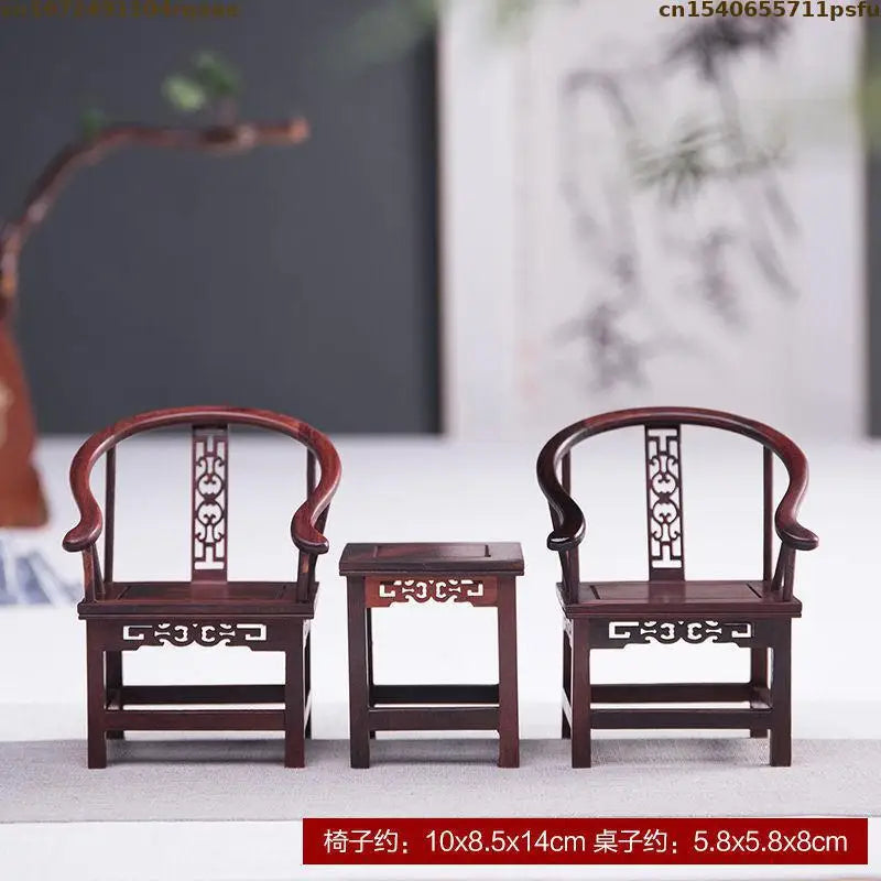 Mini Furniture Models Miniature Antique Rosewood Ornaments Chinese Handicrafts Doll Houses Photographed Scene Props