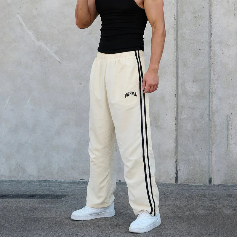 American Style Men's Sweatpants Fashion Brand Clothing Spring Autumn New Sports Casual Pants Gym Running Training Jogging Pants