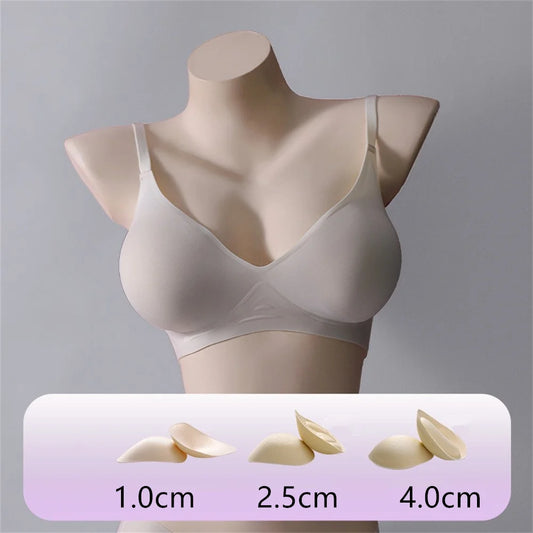 Externally Supported Bra For Woman Breathable Without Steel Ring Gathered Thickened Bra Enhancer Bra Push Up Bra Sexy Lingerie