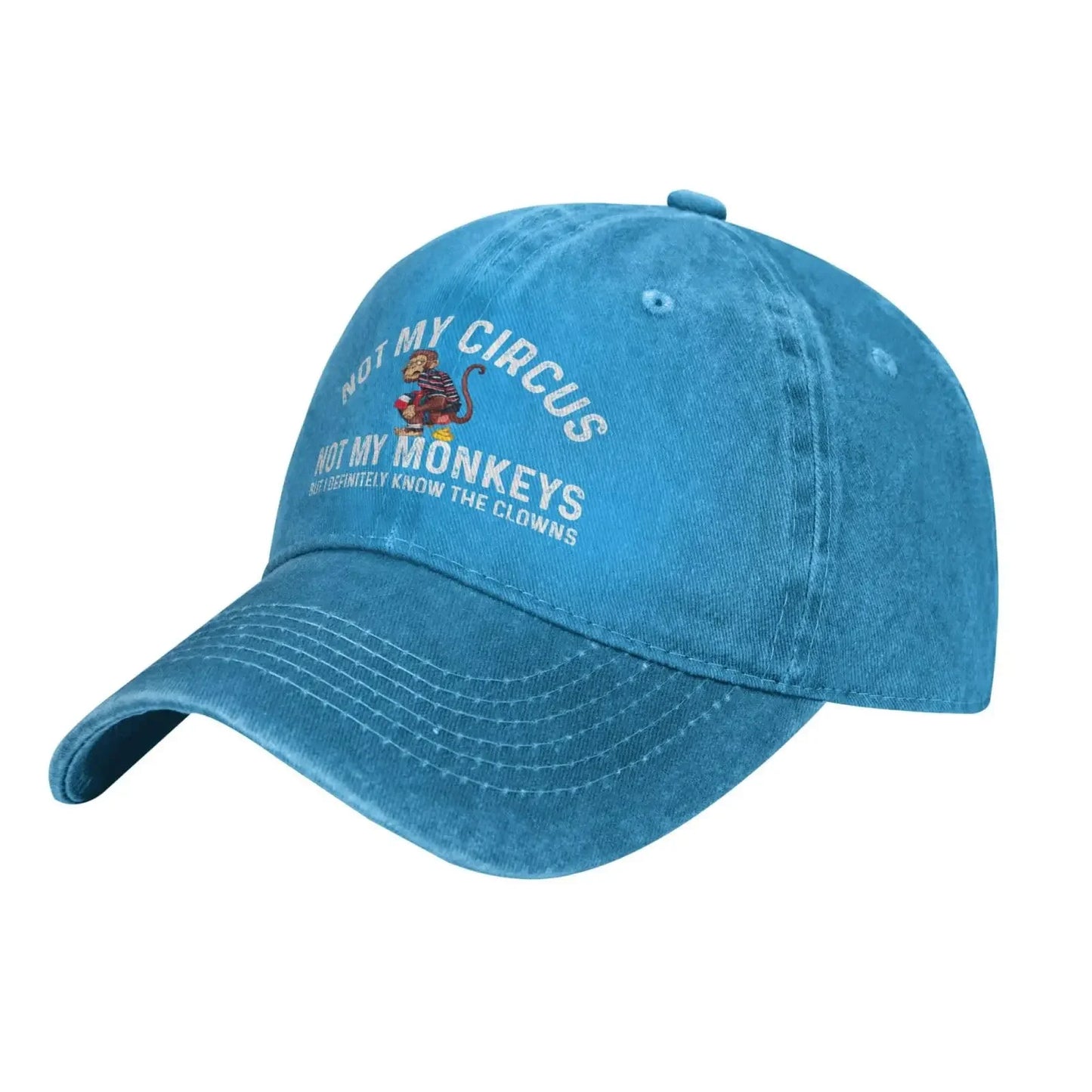 Funny Hat Not My Circus Not My Monkeys But I Definitely Know The Clowns Cap for Women Dad Caps Vintage Hats