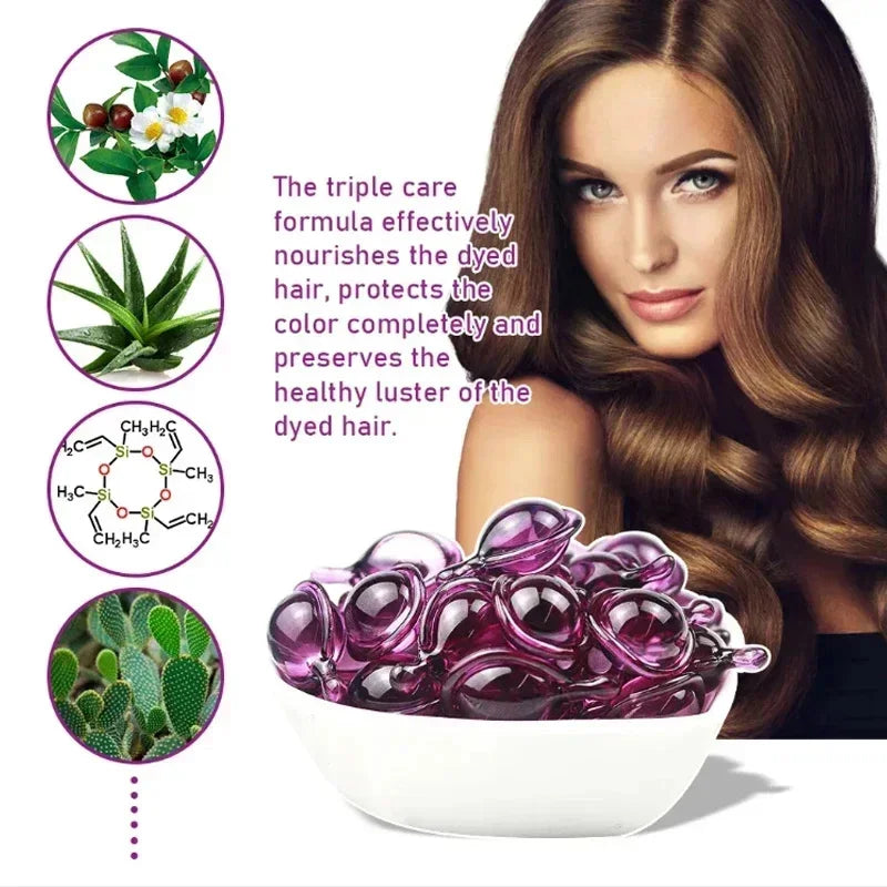 Hair Vitamin Capsule Keratin Oil Fast Restore Soft Smooth Shiny Hair Care Nourish Repair Hair Damaged Splitting Treatment Produc