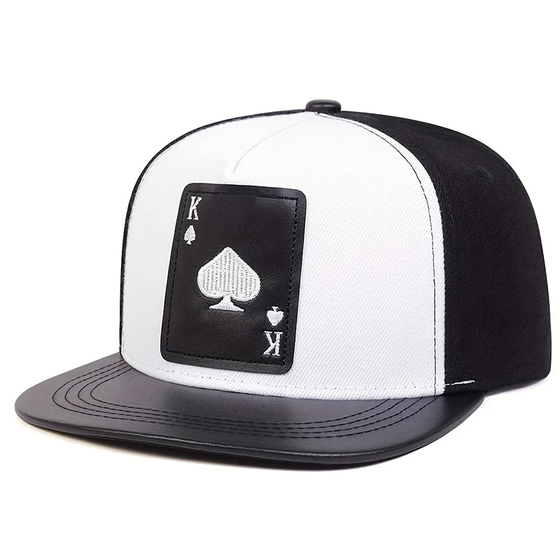 Fashion Hip Hop baseball Cap poker embroidery personalized Hat Men Women cotton Snapback Hats Outdoor Trucker Caps Sun Hats