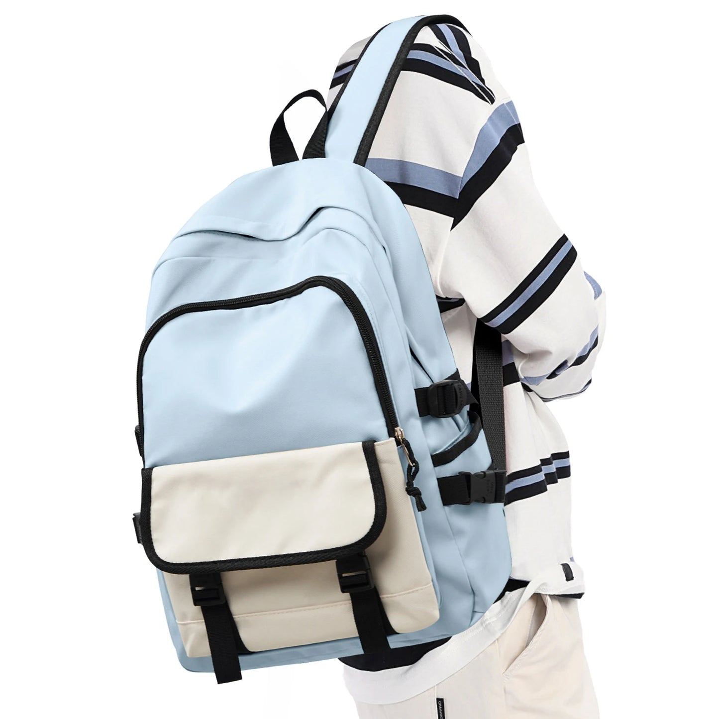 Backpacks for men are simple, large-capacity computer backpacks, female junior high school students, senior high school students