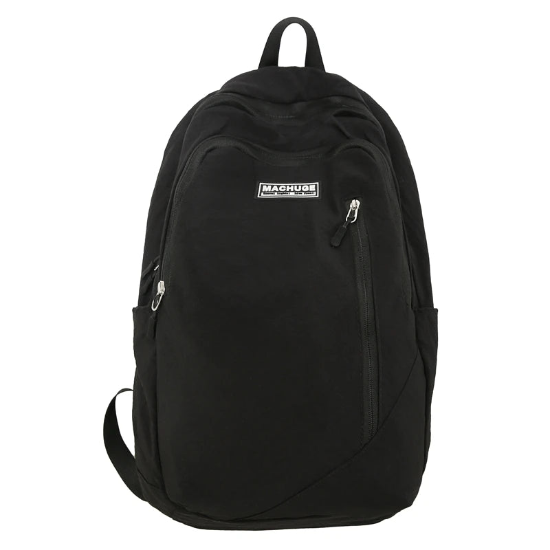 Backpack simple and large-capacity men's and women's travel backpacks leisure summer students waterproof spine backpack.