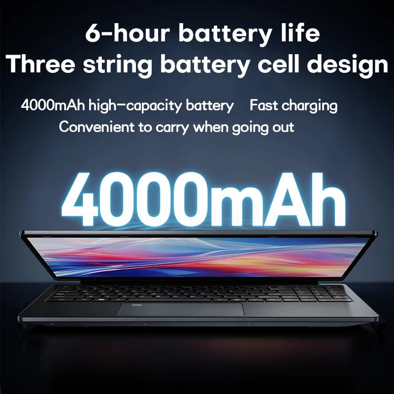 2025 Laptop Computer 15.6" AMD A4-7210U MX350 Notebook PC Portable IPS Display Fingerprint Backlit Gaming Laptops for Study Work