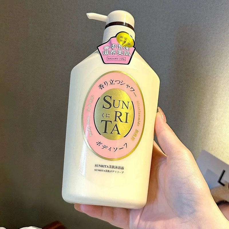 550ml Deep Cleansing Whitening Body Wash Shower Gel Removing Dirt Dead Skin Oil Control Even Skin Tone To Lighten Pigmentation