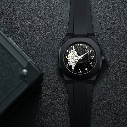 Arabic Numeral Waterproof Quartz Watch Men's Analog Mechanical Watch Men's Top Luxury Business Watch
