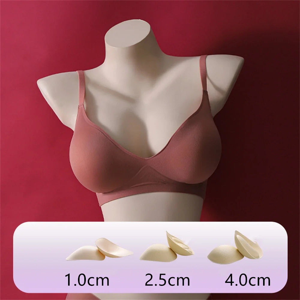 Externally Supported Bra For Woman Breathable Without Steel Ring Gathered Thickened Bra Enhancer Bra Push Up Bra Sexy Lingerie