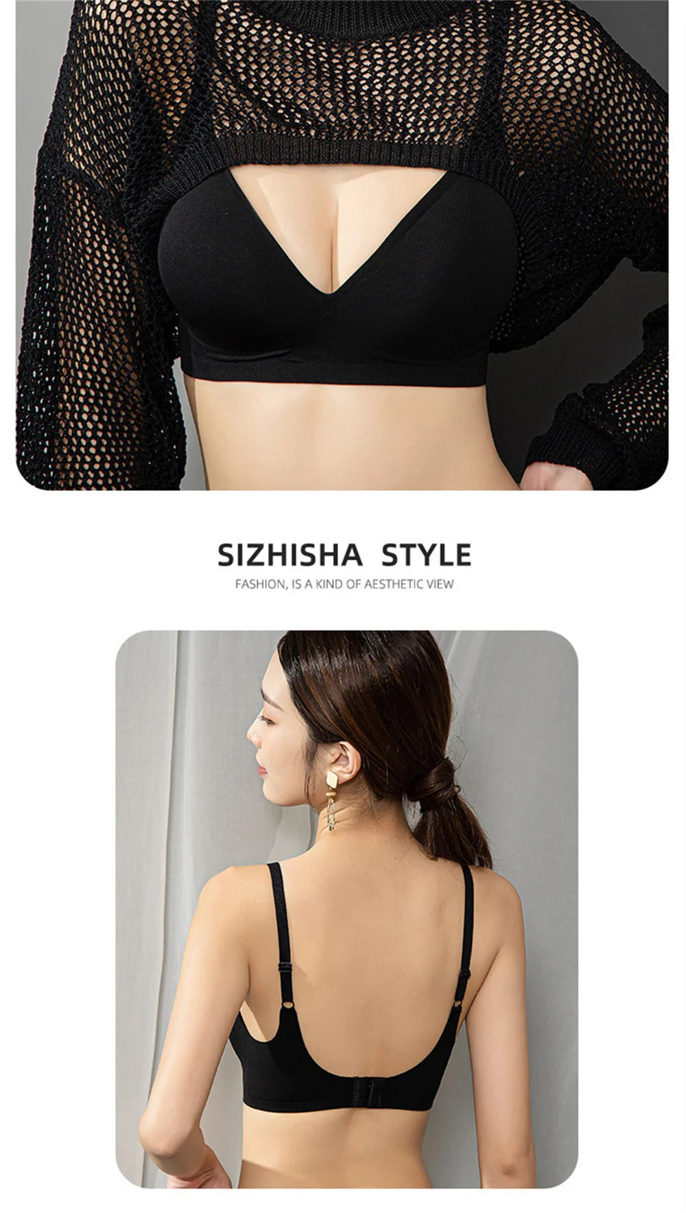 Externally Supported Bra For Woman Breathable Without Steel Ring Gathered Thickened Bra Enhancer Bra Push Up Bra Sexy Lingerie