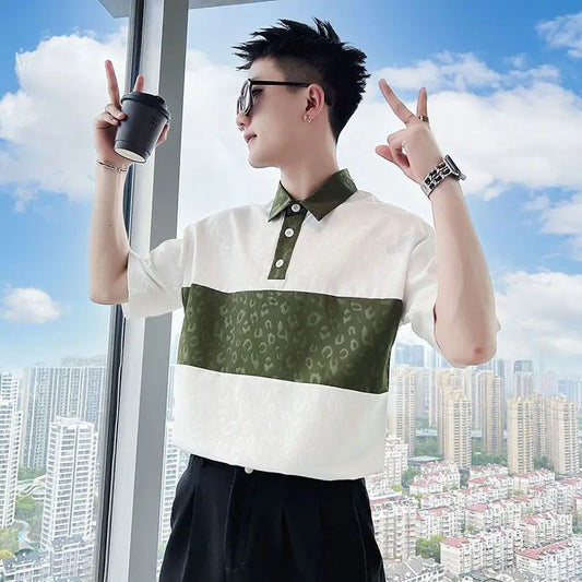 Summer Shirts for Men New 2025 Trendy Brand High-end Short-sleeve Stylish Tops