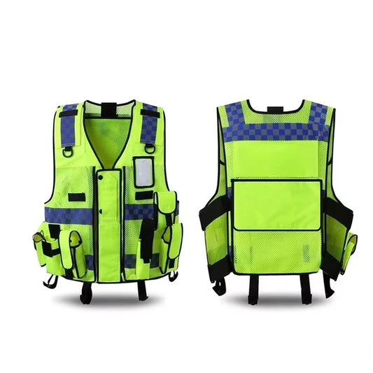 Safety Vests High-Quality Multi-Pocket Multifunctional Protection Vest Construction Site Security Duty Uniforms Working Clothes